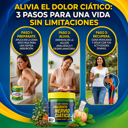 UNGÜENTO NERVIO CIÁTICO - Alivio natural localizado