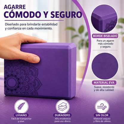 BLOQUES PARA YOGA Y EJERCICIOS – Soporte y alivio corporal