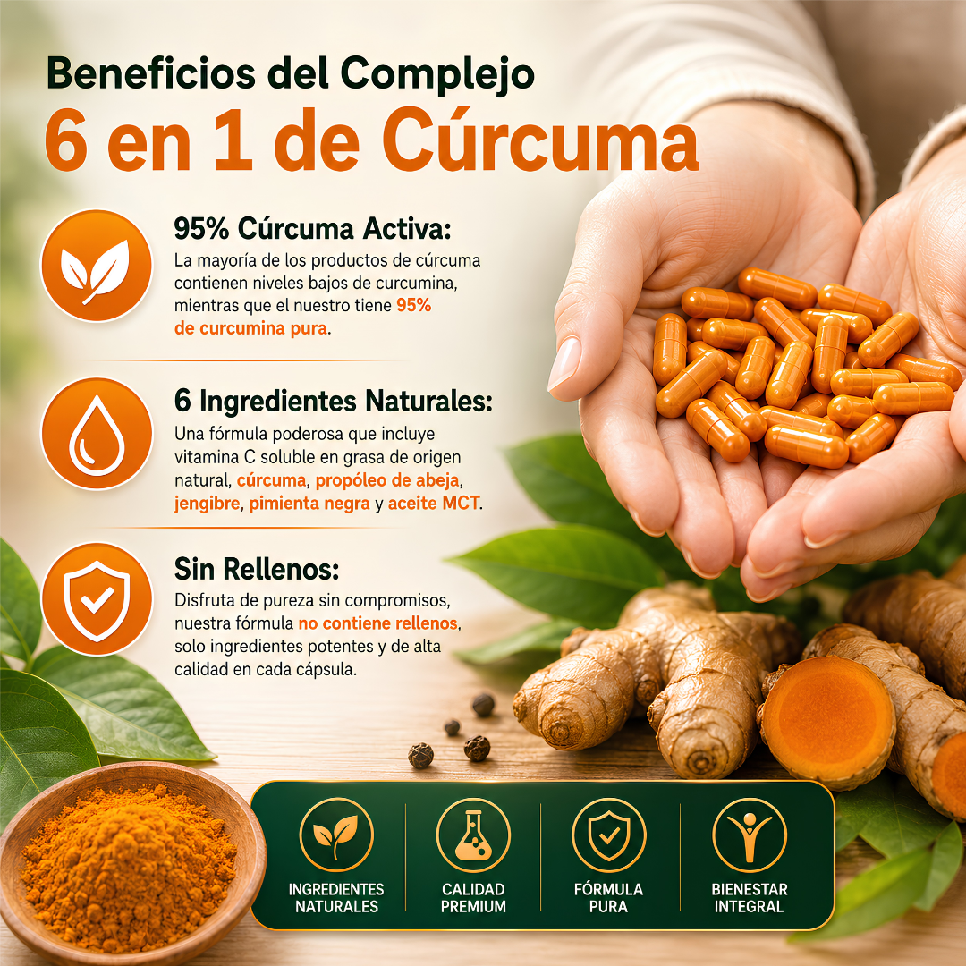 TURMERIC CURCUMIN – Apoyo antiinflamatorio y bienestar diario