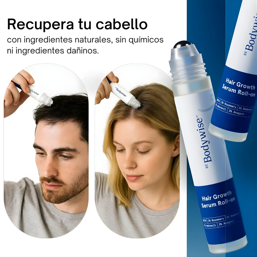BODYWISE-50 ML — Apoyo para entradas, barba y densidad capilar masculina