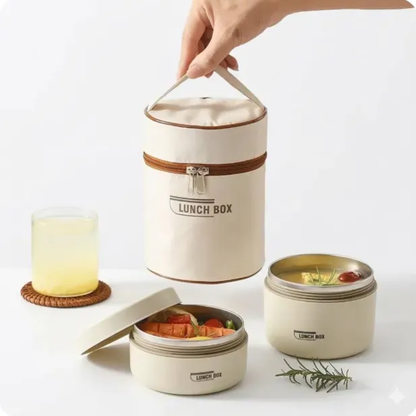 LUNCH BOX 2PCS — Tu comida llega exactamente como la dejaste: caliente, fría y sin derramar ni una gota