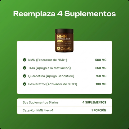 CATA-KOR NMN SUPPLEMENT — Reactiva tu energía celular y frena el envejecimiento desde adentro
