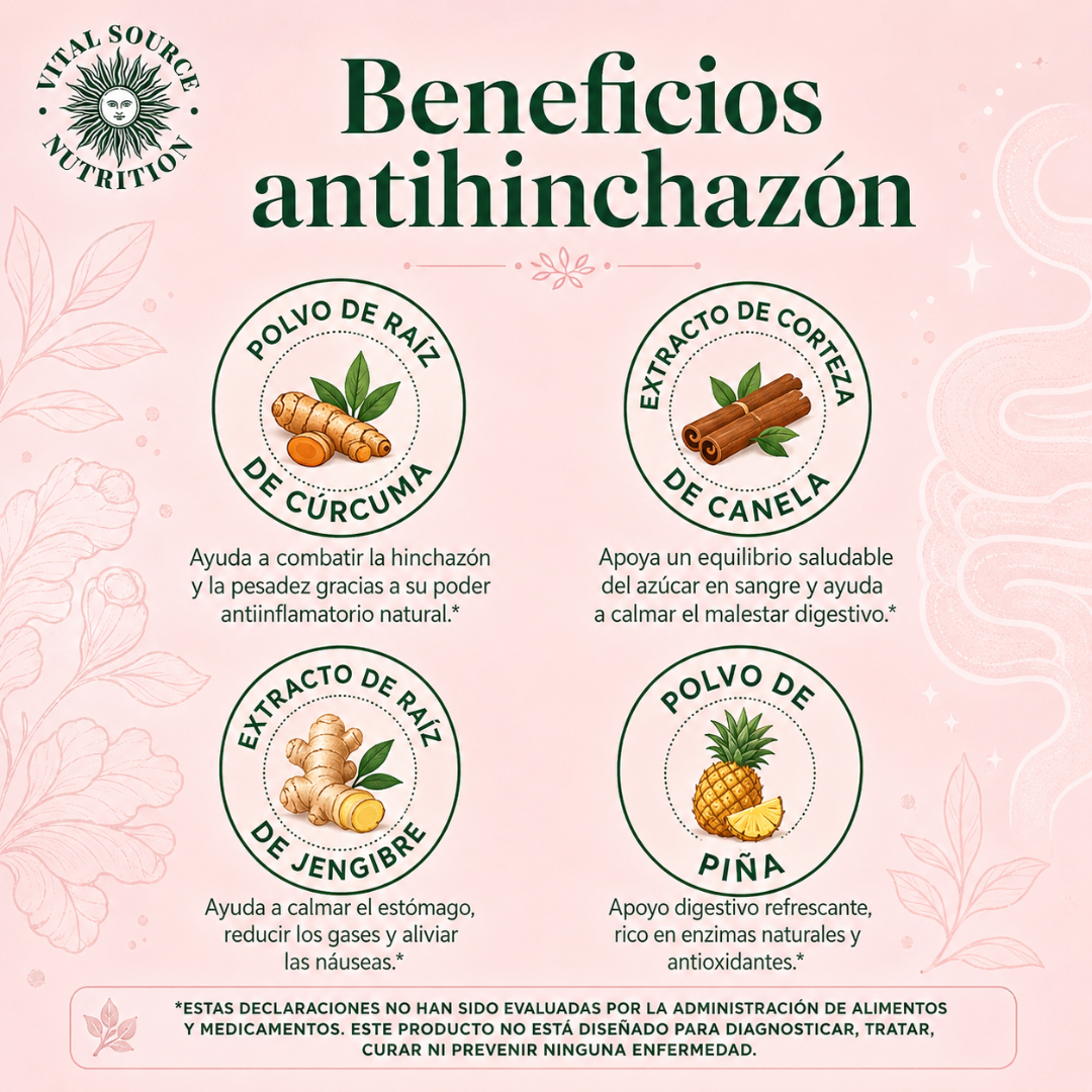 DEBLOAT SUPPORT CAPSULES AIRI – Apoyo digestivo para menos inflamación, más comodidad y abdomen ligero