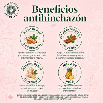 DEBLOAT SUPPORT CAPSULES AIRI – Apoyo digestivo para menos inflamación, más comodidad y abdomen ligero