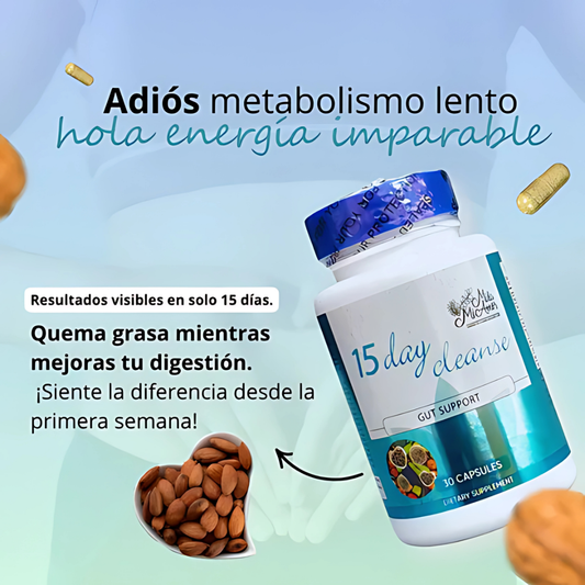 15 DAYS CLEAN – Limpieza digestiva y desintoxicación natural en cápsulas
