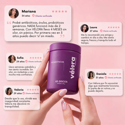 VÉLORA – Probiótico íntimo femenino para pH saludable, frescura y bienestar diario