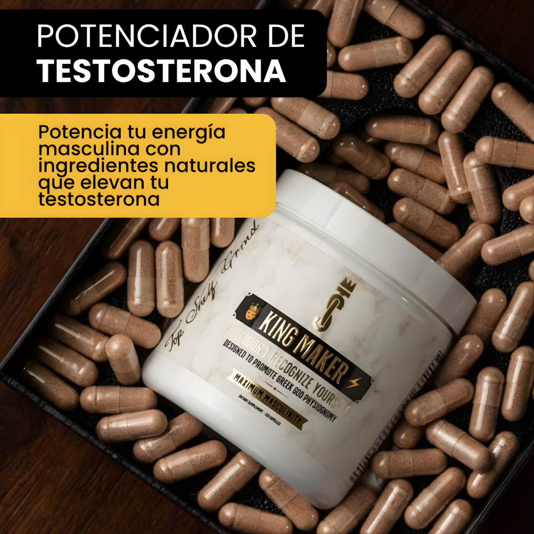 KING MAKER CAPSULES — Apoyo masculino, energía y confianza diaria