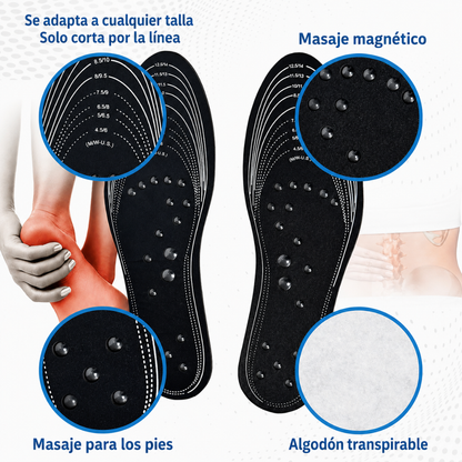 PLANTILLA CON ACUPUNTURA MAGNÉTICA — Cada paso, un masaje para tus pies