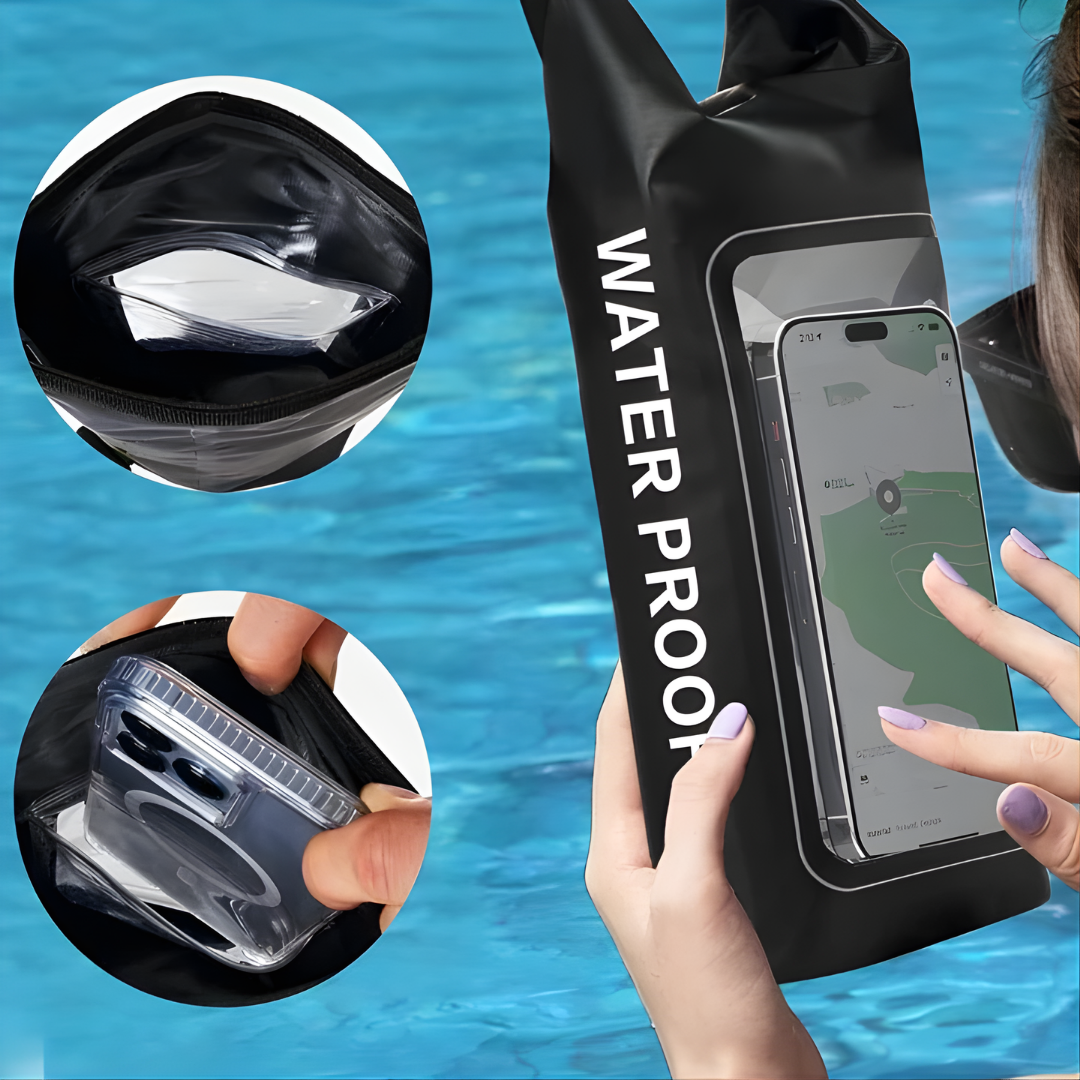 BOLSO IMPERMEABLE WATERPROOF DRY BAG – Protección total contra el agua, seguridad para tus objetos y aventura sin preocupaciones