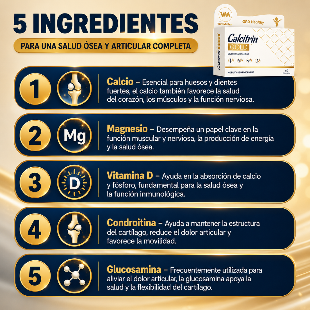 CALCITRIN GOLD – Apoyo para huesos fuertes