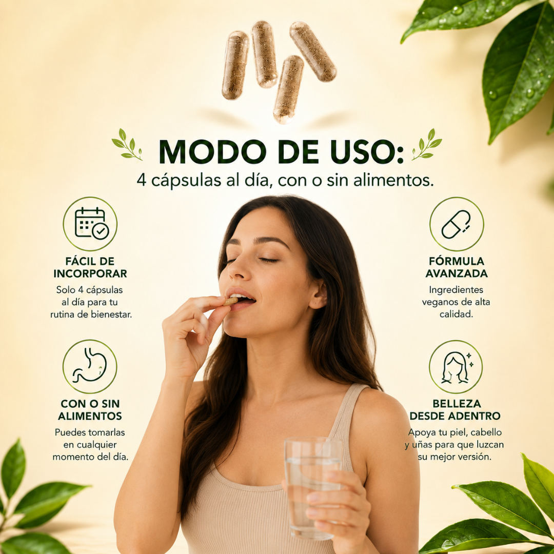 HAIR, SKIN, & NAILS – Cabello piel y uñas fuertes