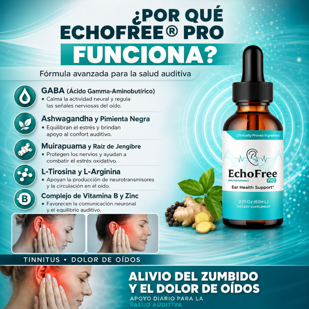 ECHOOFREE SOPORTE PARA LA SALUD DEL OÍDO – Apoyo auditivo diario