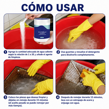 MOF CHEF 500G — Polvo que elimina la grasa sin esfuerzo