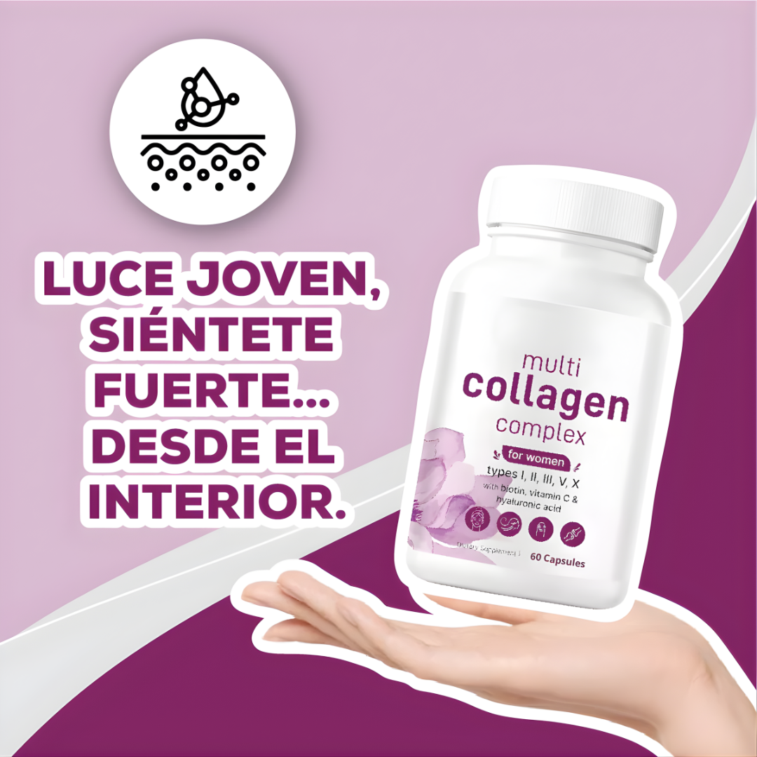 MULTICOLLAGEN PASTILLA (90 CÁPSULAS) – Fuerza interna, articulaciones más sanas y piel firme con un soporte avanzado de colágeno