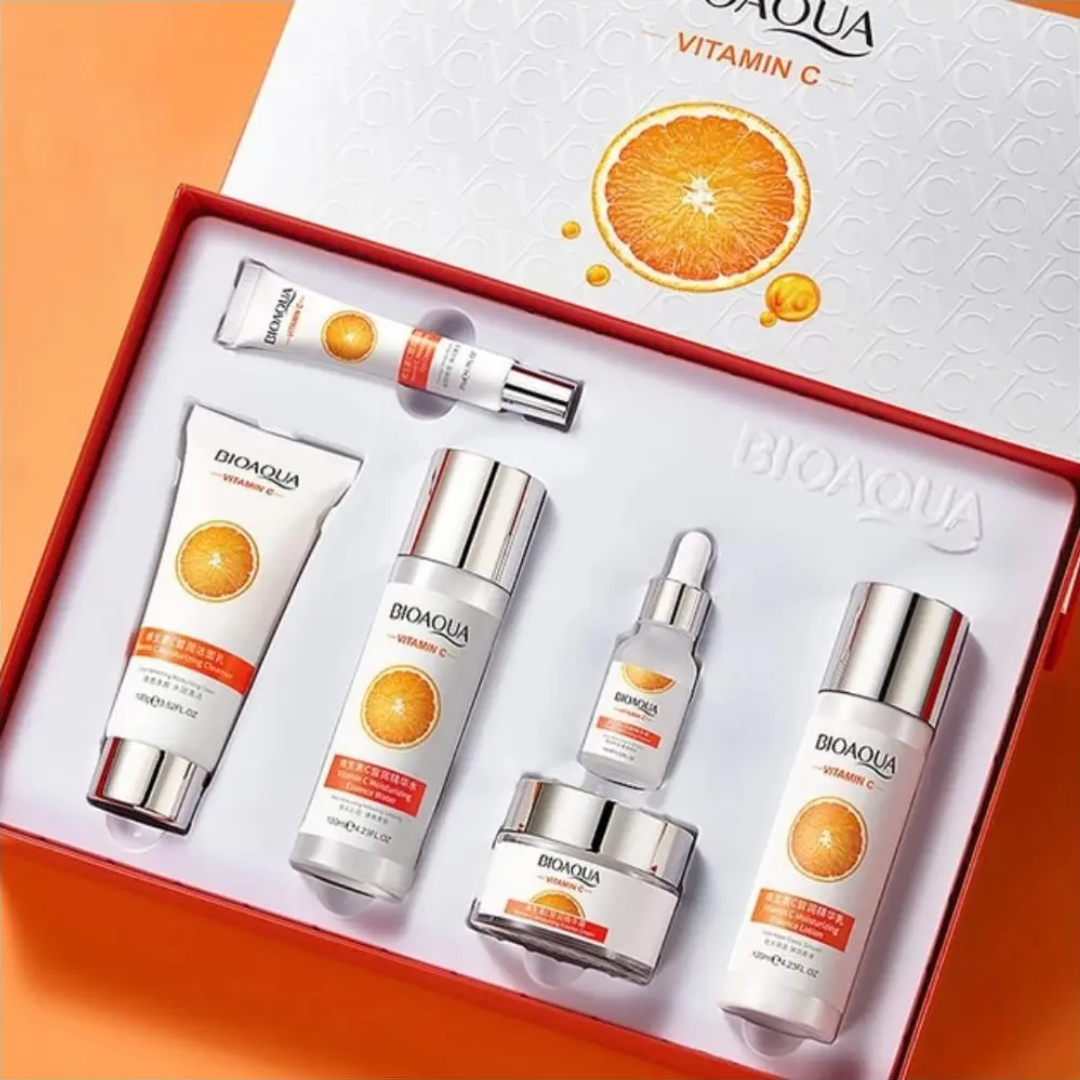 KIT DE VITAMINA C BIOAQUA - Rutina completa iluminadora y antimanchas