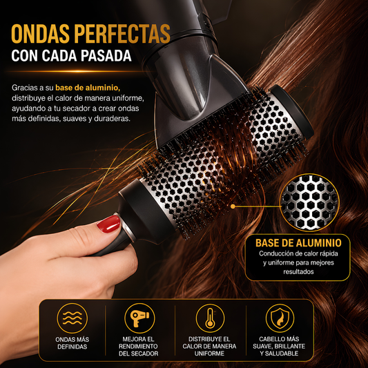 CEPILLO DE PELO PARA BLOWER – Ondas definidas con secador