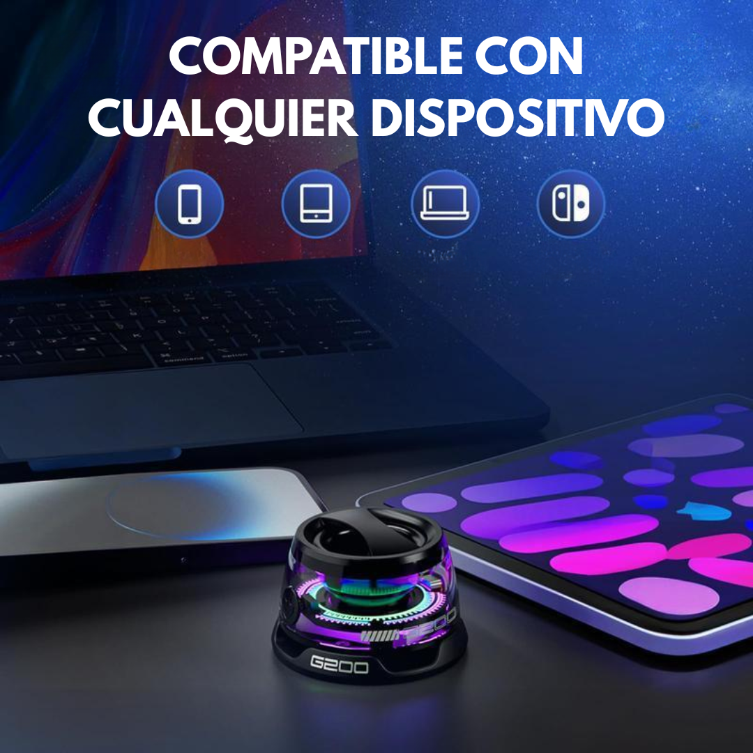 ALTAVOZ MAGNÉTICO — Sonido potente donde quieras, sin límites ni cables