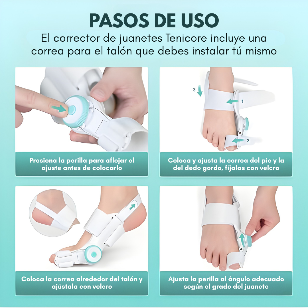 CORRECTOR DE JUANETE AJUSTABLE – Alivio y alineación diaria