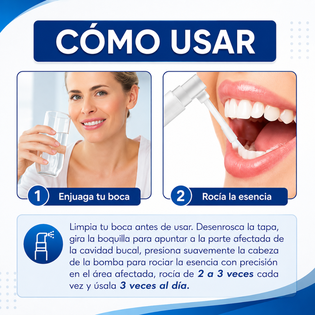 SPRAY ANALGÉSICO DENTAL ALIVIO DEL DOLOR DE MUELAS – Alivio oral localizado rápido