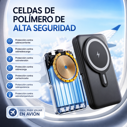 POWER BANK BATERÍA PORTÁTIL – 10.000 mAh, carga rápida 20W y cables integrados para llevar energía a todas partes