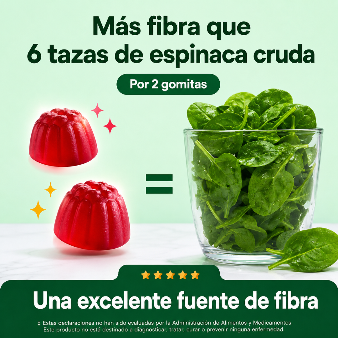 GOMITAS DE FIBRA - Apoyo digestivo para regularidad, menos antojos y abdomen más ligero