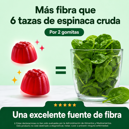 GOMITAS DE FIBRA - Apoyo digestivo para regularidad, menos antojos y abdomen más ligero