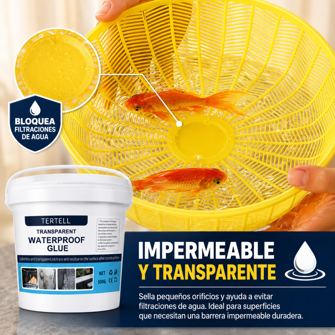 IMPERMEABILIZANTE TRANSPARENTE – Sella filtraciones y protege sin alterar el acabado