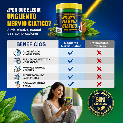 UNGÜENTO NERVIO CIÁTICO - Alivio natural localizado