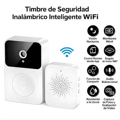 TIMBRE INTELIGENTE – Ve y habla con quien llega a tu puerta desde cualquier lugar, en tiempo real