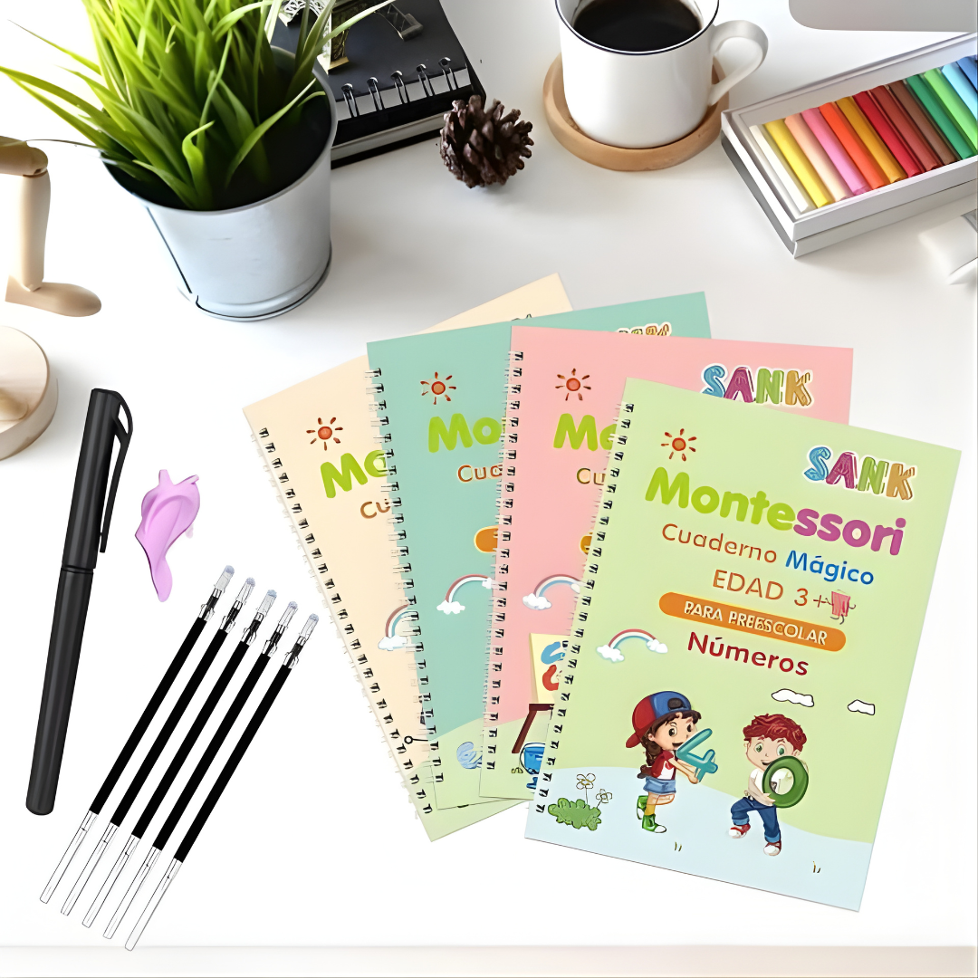 CUADERNO MÁGICO DE APRENDIZAJE – Escritura guiada, práctica divertida y progreso visible desde el primer trazo