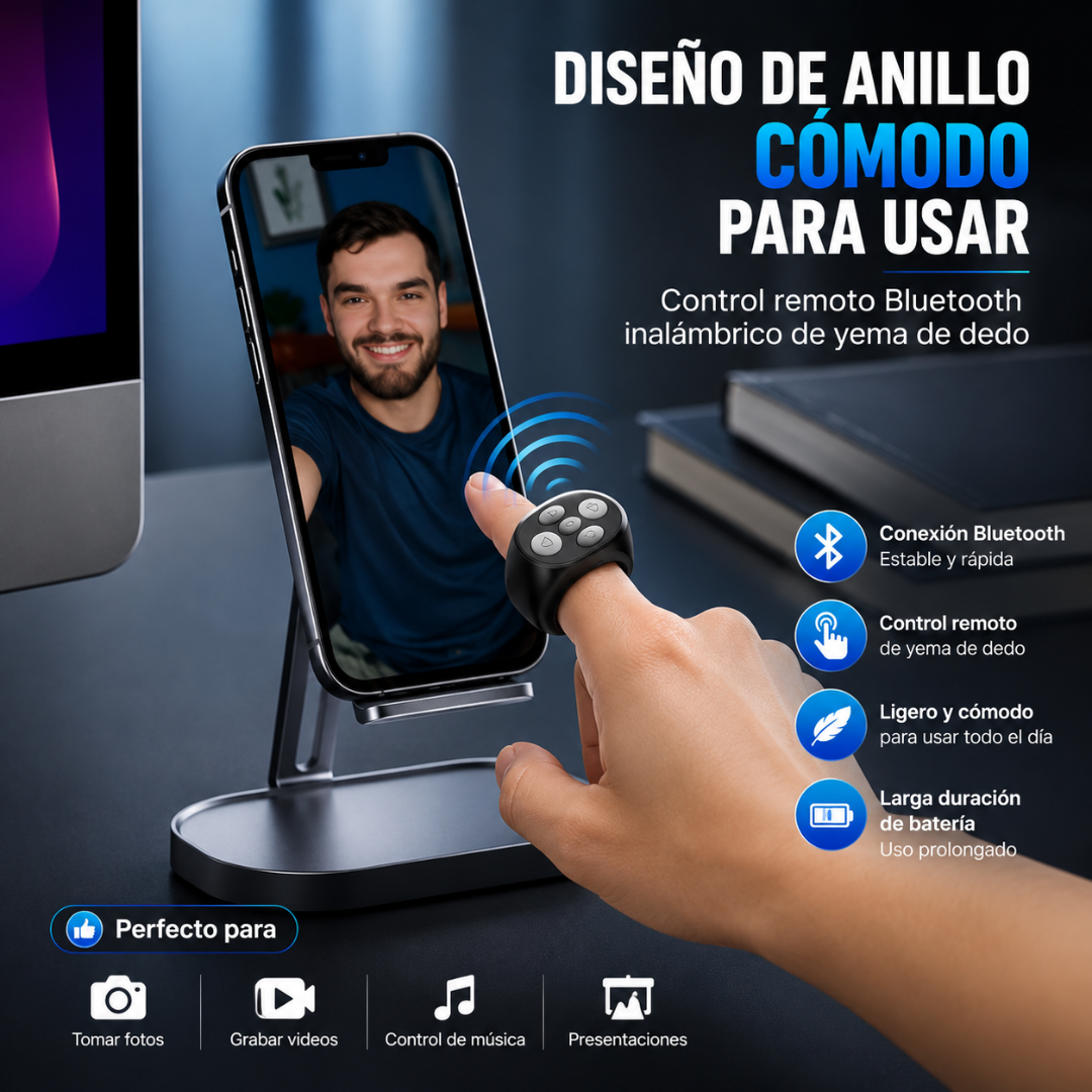 ANILLO REMOTO CONTROL REMOTO – Control táctil sin esfuerzo
