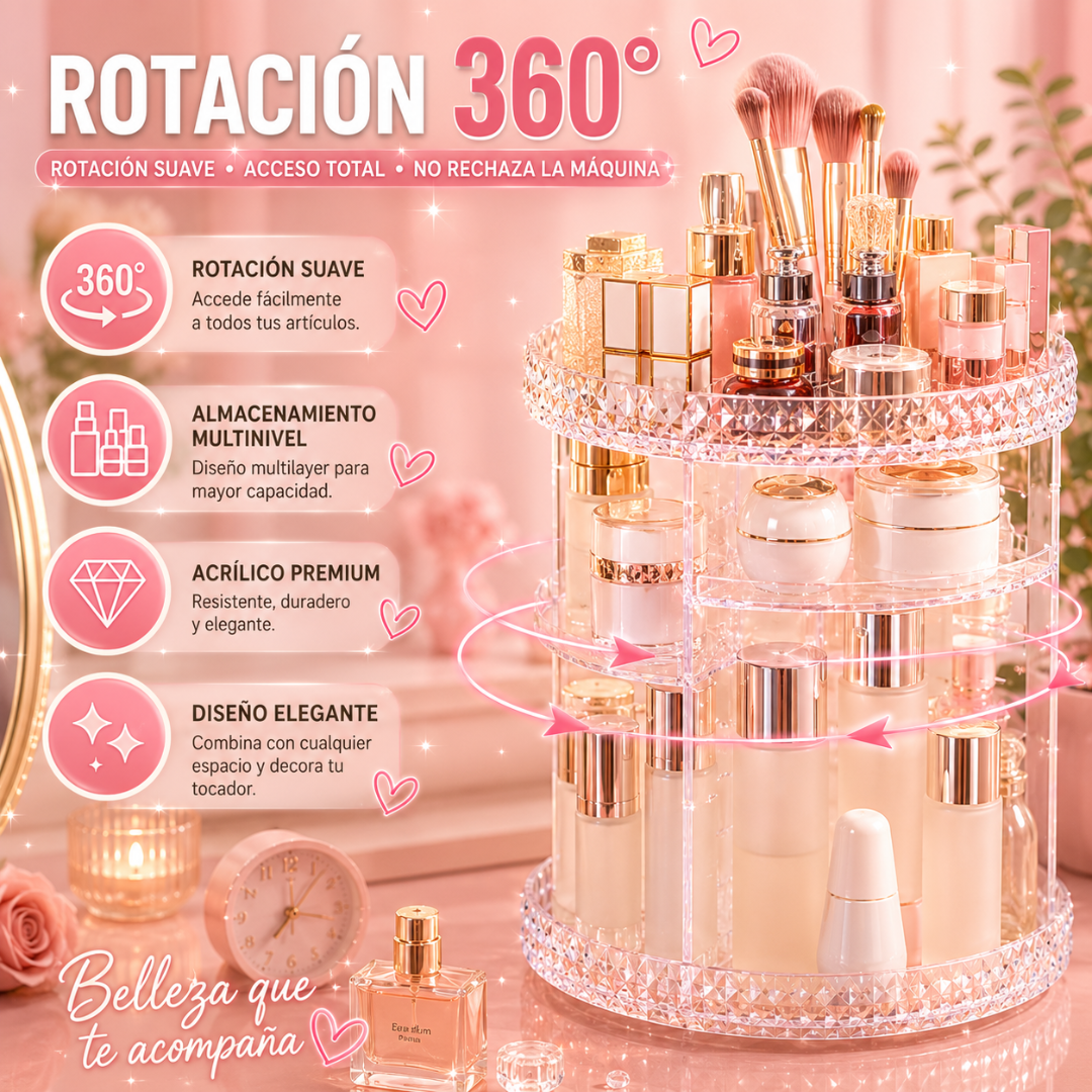 ORGANIZADOR DE MAQUILLAJE – Tu tocador siempre perfecto
