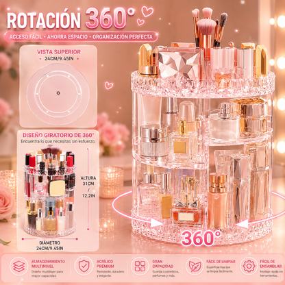 ORGANIZADOR DE MAQUILLAJE – Tu tocador siempre perfecto