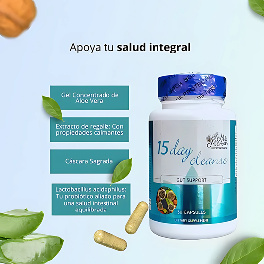 15 DAYS CLEAN – Limpieza digestiva y desintoxicación natural en cápsulas