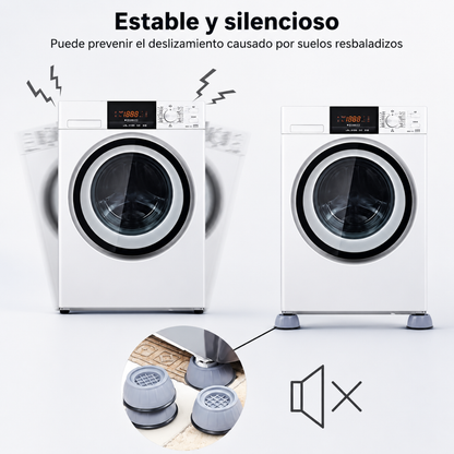 BASE PARA LAVADORA ANTIVIBRACIÓN (PACK x4) – Estabilidad total, menos movimiento y protección para tu hogar