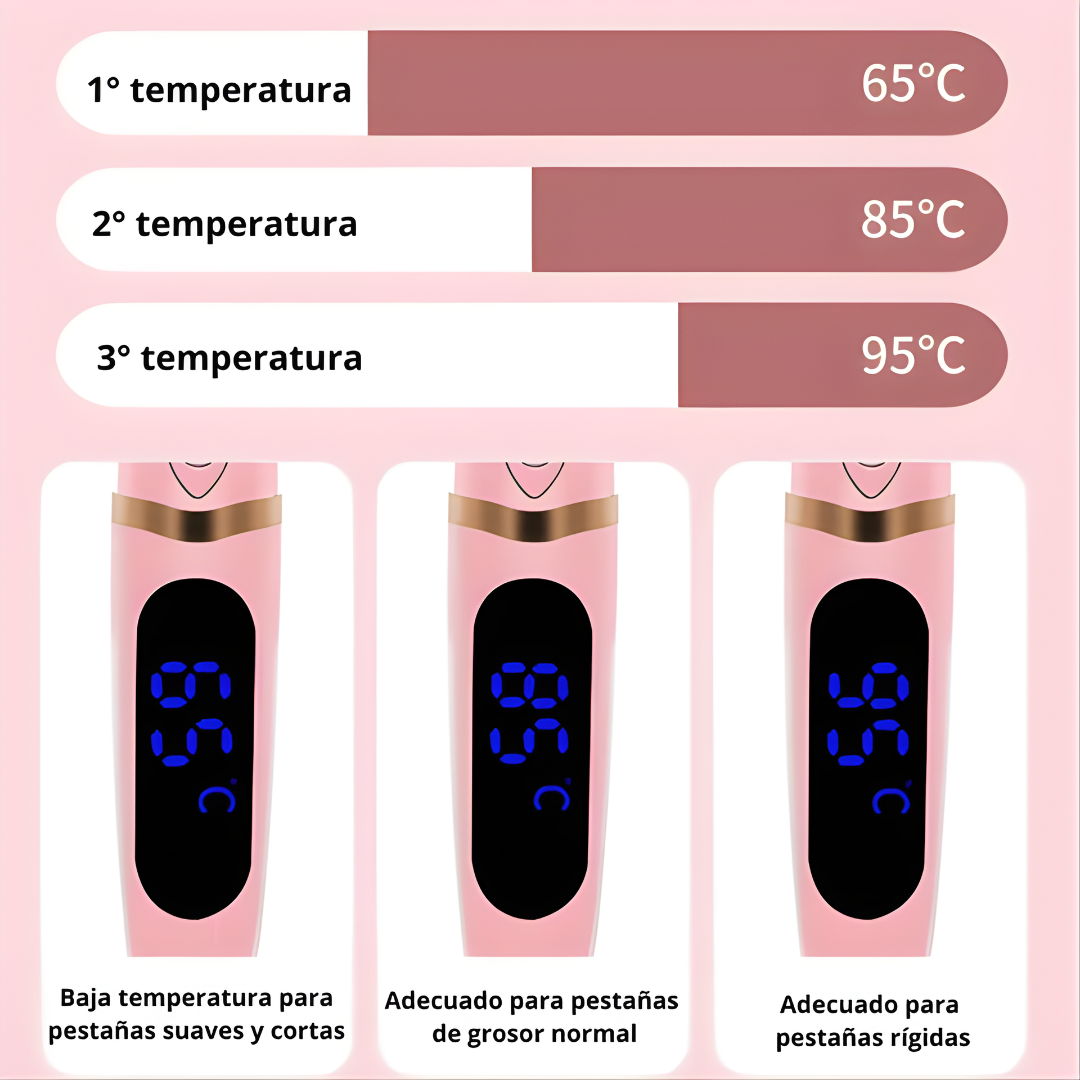 RIZADOR ELÉCTRICO – Curvatura duradera, efecto natural y mirada más definida en minutos