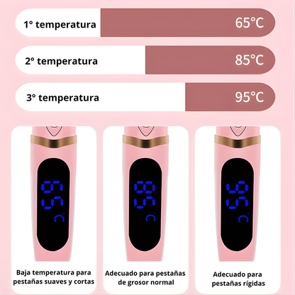 RIZADOR ELÉCTRICO – Curvatura duradera, efecto natural y mirada más definida en minutos
