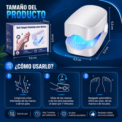 DISPOSITIVO LÁSER PARA HONGOS EN LAS UÑAS – Cuidado progresivo para tus uñas