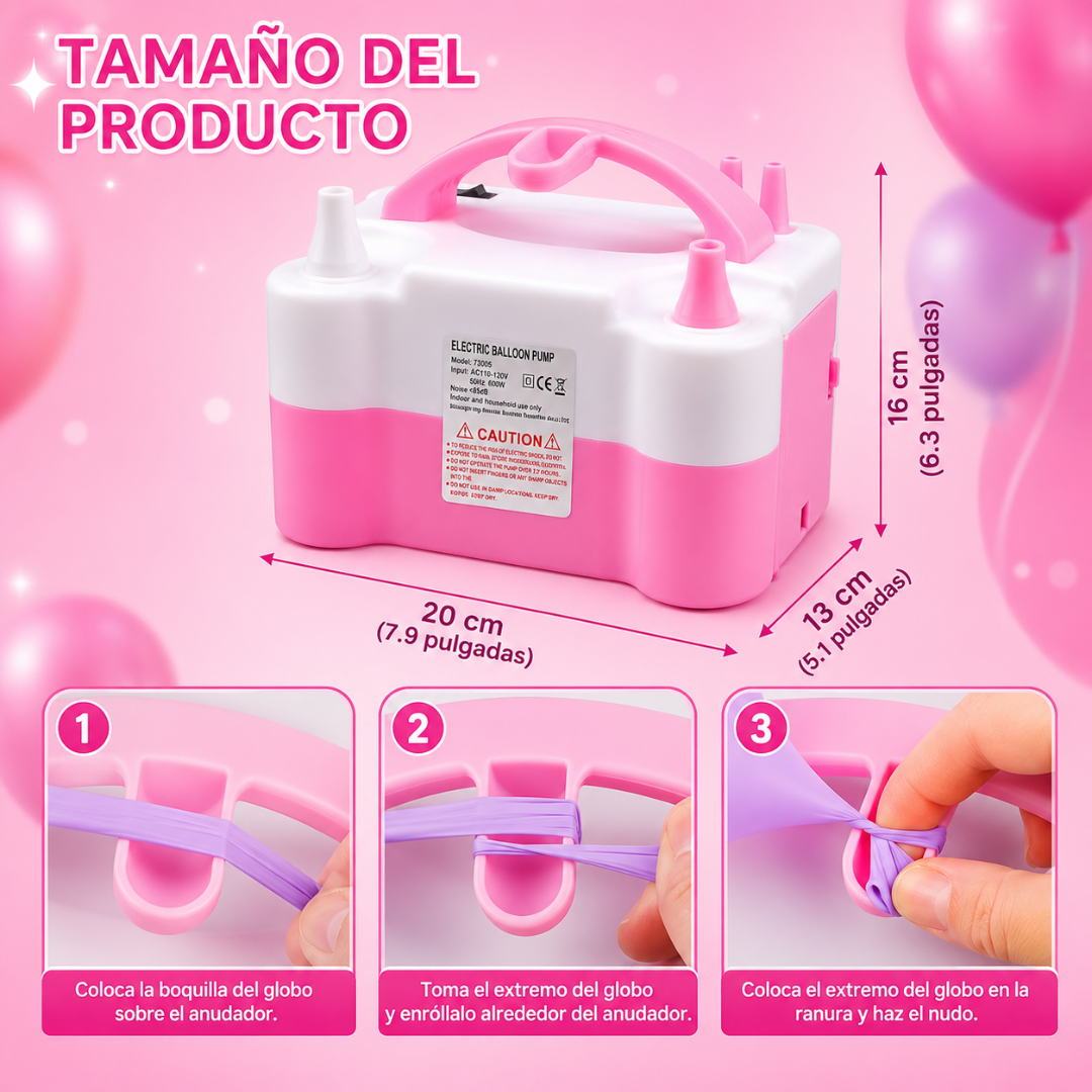 INFLADOR ELÉCTRICO PARA GLOBOS – Decora más rápido