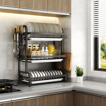 ESCURRIDOR DE PLATOS 3 NIVELES – Máxima organización, secado eficiente y cocina siempre ordenada