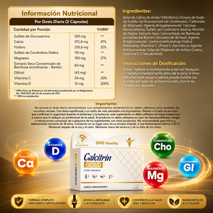 CALCITRIN GOLD – Apoyo para huesos fuertes