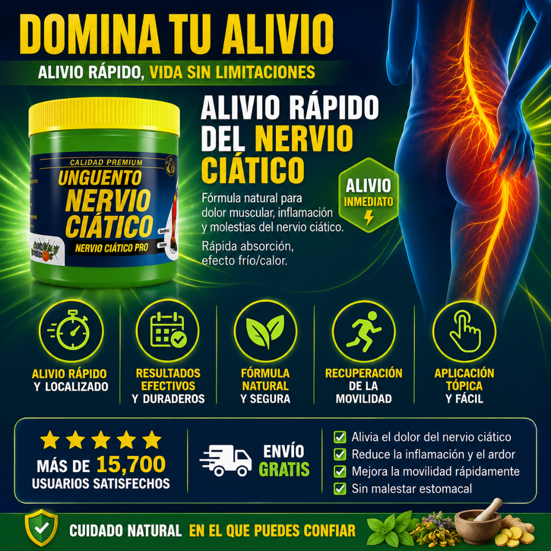 UNGÜENTO NERVIO CIÁTICO - Alivio natural localizado