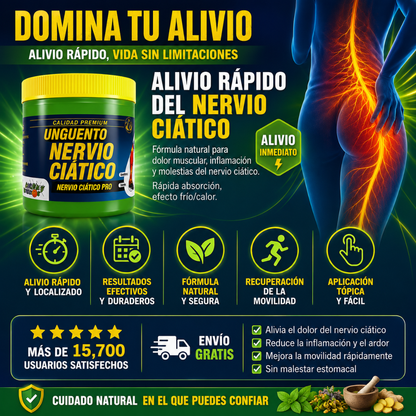 UNGÜENTO NERVIO CIÁTICO - Alivio natural localizado