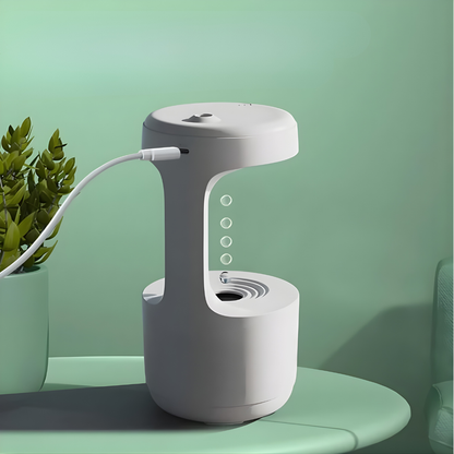 HUMIDIFICADOR CON DISEÑO DE AGUA INFINITA – Aire más fresco, ambiente relajante y diseño visual único