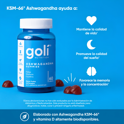 GOLI ASHWAGANDHA & VITAMIN D — Bienestar diario para sentirte mejor
