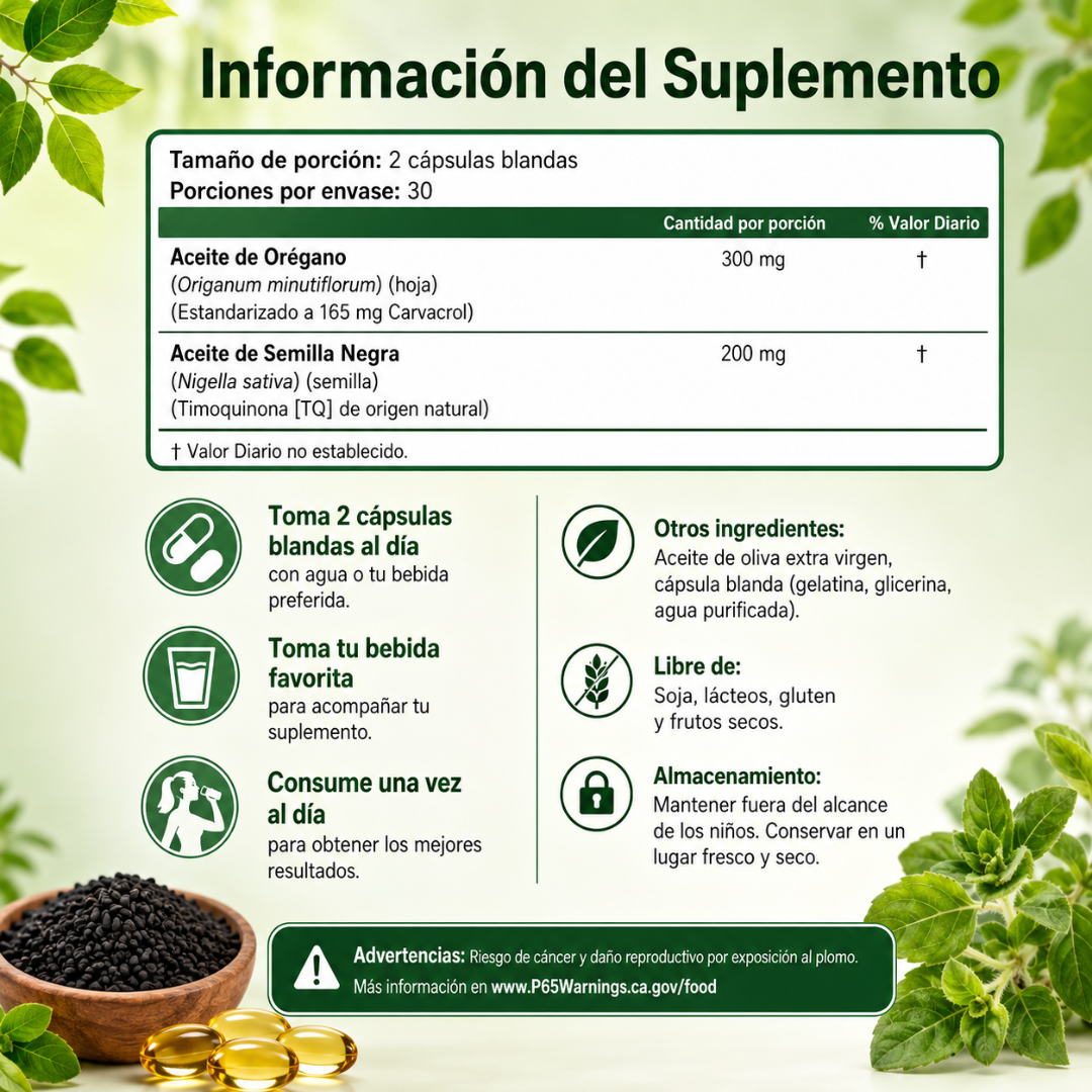 OREGANO OIL – Apoyo natural diario