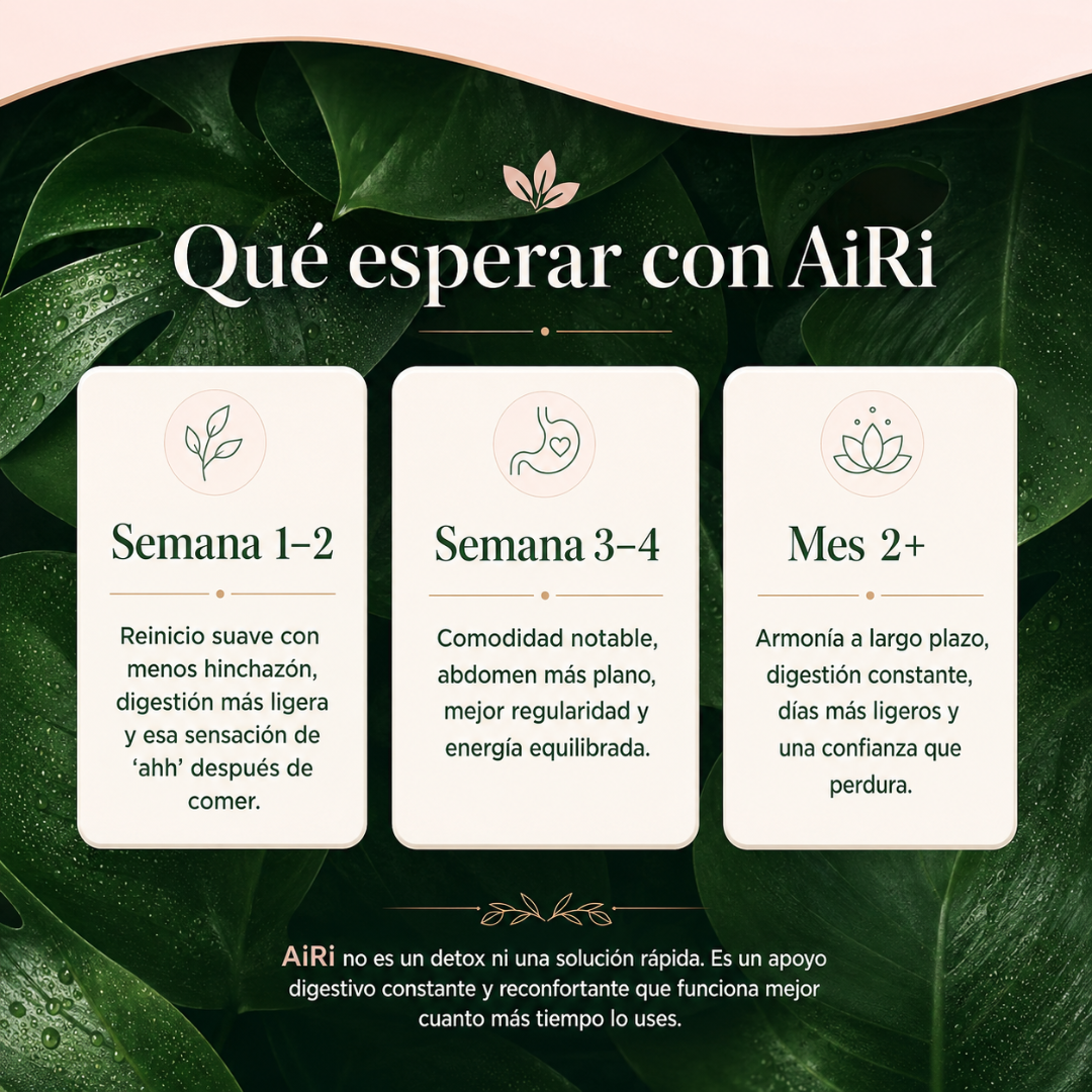 DEBLOAT SUPPORT CAPSULES AIRI – Apoyo digestivo para menos inflamación, más comodidad y abdomen ligero