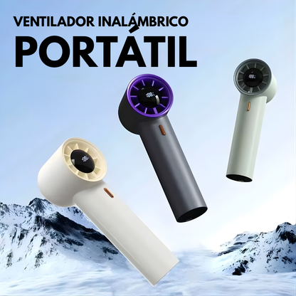 VENTILADOR INALÁMBRICO PORTÁTIL – Aire fresco, movilidad total y comodidad en cualquier lugar