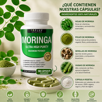 TOPLUX MORINGA CAPSULES – Nutrición natural, energía diaria y bienestar integral en cada cápsula