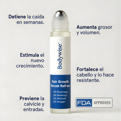 BODYWISE-50 ML — Apoyo para entradas, barba y densidad capilar masculina